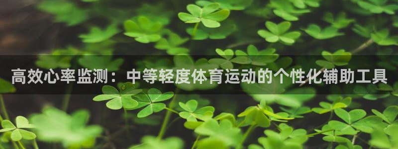 xc体育：高效心率监测：中等轻度体育运动的个性化辅助工具