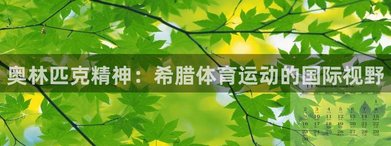 xc体育app官方网站：奥林匹克精神：希腊体育运动的国际视野
