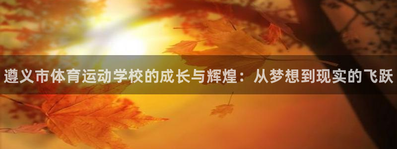xc体育：遵义市体育运动学校的成长与辉煌：从梦想到现实的飞跃